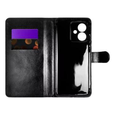 Imagem de Capa Capinha Carteira Flip Para Motorola Moto G04 Preto - LXL