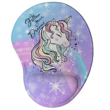 Imagem de Mouse pad Ergonômico Unicórnio Sonhos Presente Criativo - Geek Vip, ro