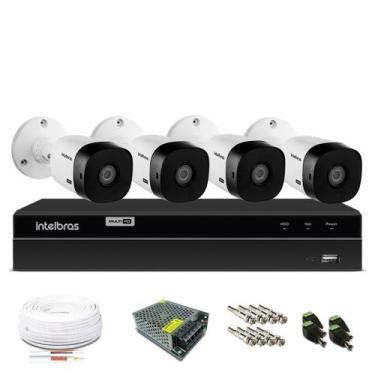 Imagem de Kit Câmera de Segurança Intelbras com 4 Câmeras de Segurança 1080p, Se