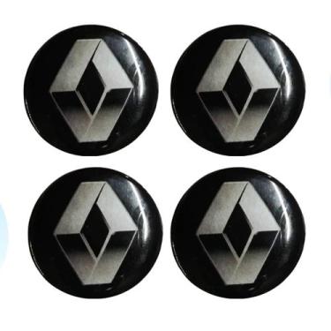 Imagem de Kit Jogo Emblema Resinado Adesivo 48mm Para Calotas Aro 13 14 15 - - U