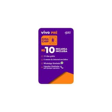 Imagem de Chip Vivo Pré com Recarga Inclusa de R 10,00 - 116