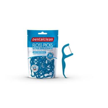Imagem de Floss Picks Ultra Deslizante C/ Cabo 30Un - Dentalclean