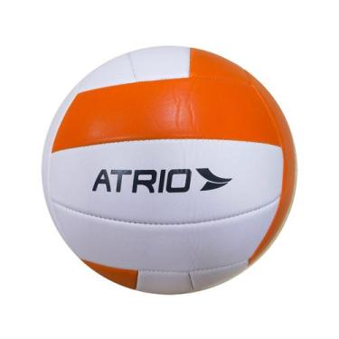 Imagem de Bola de Vôlei Atrio Tamanho 5, Branco e Laranja