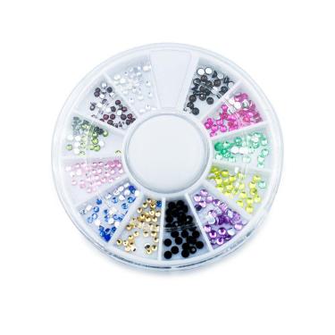 Imagem de Kit Disco Strass Pedrarias Para Unhas Decoração Arte Sedução