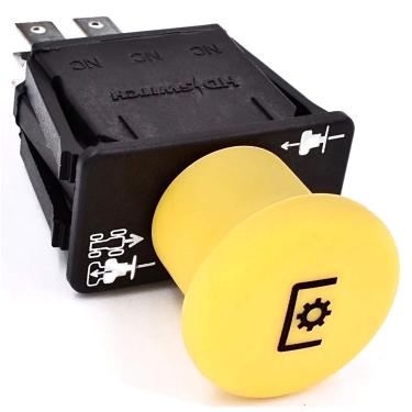 Imagem de Interruptor HD de 3 posições de embreagem PTO substitui John Deere LVA21438 substituição para AM127393 - GT LX SST LT GX HV 425 435 445 Scotts Sabre - Atualização OEM de 10 AMP