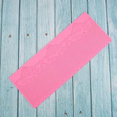 Imagem de Moldes de silicone 3D moldes de chocolate de folha oca favo de mel molde de doces de abelha padrão de flores molde de fondant topo de bolo decoração de artesanato de açúcar (T_favo de mel_36,5 * 14,7