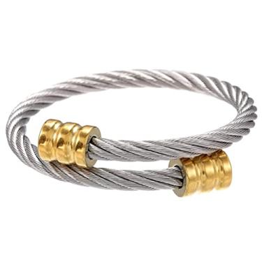 Imagem de FASSME Pulseira Titânio | Pulseira Magnética Mão Bracelete Decorativo com Abertura Ajustável, Pulseiras Jóias Elegantes para Homens e Mulheres Vestíveis para Casa, Festa