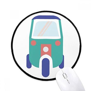 Imagem de DIYthinker Tailândia três rodas ilustração arte trator mousepad desktop escritório tapete redondo para computador
