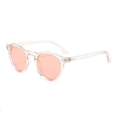 Imagem de Óculos de Sol Polarizados Feminino Masculino Vintage Lente Redonda PC Frame Designer Óculos de Sol para Condução Óculos de Sol UV400,T02947 C03,Tamanho Único