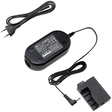 Imagem de GLORICH ACK-E8 Adaptador de alimentação CA DR-E8 Acoplador CC LP-E8 Kit de fonte de alimentação de bateria fictícia para câmeras Canon EOS Rebel T5i T3i T2i 700D 650D 600D 550D Kiss X7i X6i X5 X4