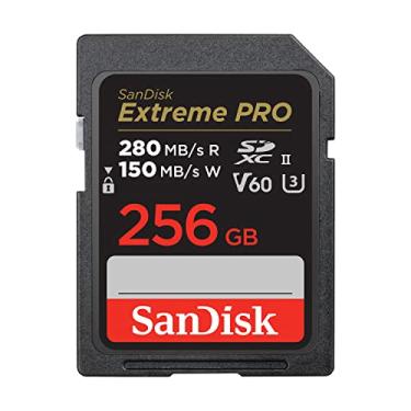 Imagem de SanDisk Cartão de memória 256GB Extreme PRO SDXC UHS-II - C10, U3, V60, 6K, 4K UHD, cartão SD - SDSDXEP-256G-GN4IN