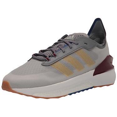 Imagem de adidas Tênis adulto unissex Avryn, Cinza/Cinza/Vermelho Sombra, 11.5 Women/10.5 Men