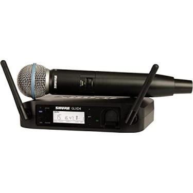 Imagem de SHURE GLXD24/B58 Sistema sem fio digital vocal com microfone portátil Beta 58A, Z2, Preto, Standard