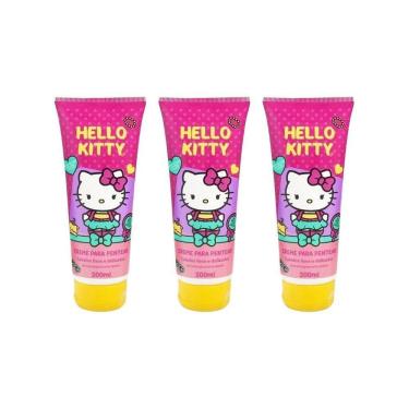 Imagem de Creme De Pentear Cia Da Natureza Hello Kitty Lisos 200Ml-3Un