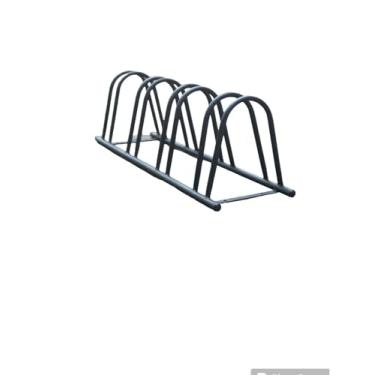 Imagem de Suporte para Bicicleta de Chão 4 Bikes (Preto, 27x27x100cm)