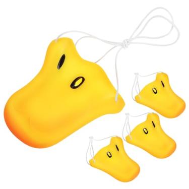Imagem de 4 pçs pato, pato nariz traje acessório pato bill máscaras mini pato amarelo bico masquerade pato pássaro nariz máscara cosplay nariz/255