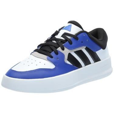 Imagem de adidas Tênis masculino Court 24, Branco/preto/azul semi lúcido, 11