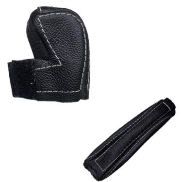 Imagem de Capa em couro manopla câmbio Manual e alavanca do freio Mitsubishi Paj