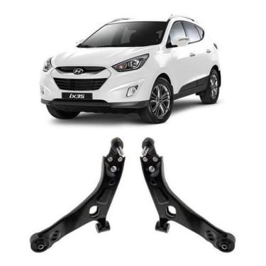 Imagem de Kit 2 Bandeja Leque Suspensão Dianteira Hyundai Ix35 2020 - Auto Flex