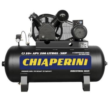 Imagem de Compressor de ar 20 pés 200L 5 hp 175 lbs trifásico - CJ 20+ APV 200L 