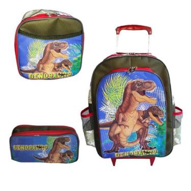 Imagem de Kit mochila de rodinhas skye patrulha canina infantil escolar meninas 