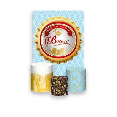 Imagem de Painel De Festa Vertical 1,50 x 2,20 + Trio De Capas Cilindro - Boteco