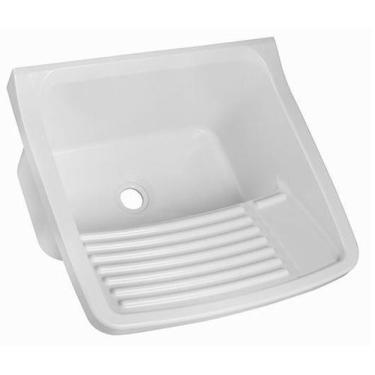 Imagem de Tanque De Plastico 22 Litros Astra Para Lavar Roupas Cores, Branco