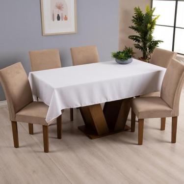 Imagem de Toalha De Mesa Basic 6 Lugares Oxford Liso Várias Cores - Doce Lar Enx