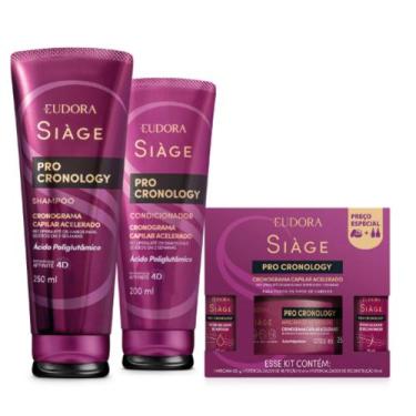 Imagem de Combo Siàge Pro Cronology: Shampoo + Condicionador + Kit Cronograma Ca