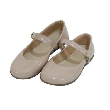 Imagem de Sapatilha Infantil Menina Sapato Boneca Liso Klicpé, Nude, 23