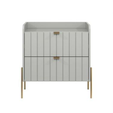 Imagem de mesa de cabeceira com gaveta off white para quarto 60cm - Aprire Móvei