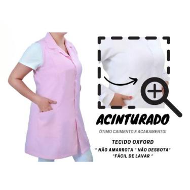 Imagem de Jaleco Feminino Acinturado Colete Sem Manga Oxford !!!! - Visual Unifo