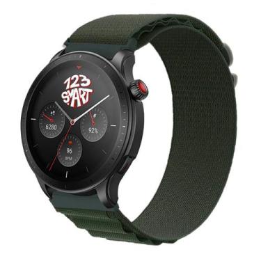 Imagem de Pulseira de Nylon Presilha alpinista Compativel com Amazfit GTR 47mm A