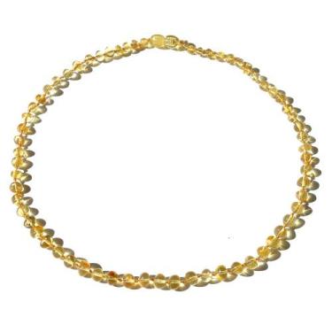 Imagem de Colar de Âmbar Báltico Limão Polido para Criança - Âmbar Original