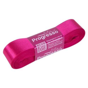 Imagem de Fita Cetim Rosa Pink 303 Progresso 10 metros - Fitas Progresso