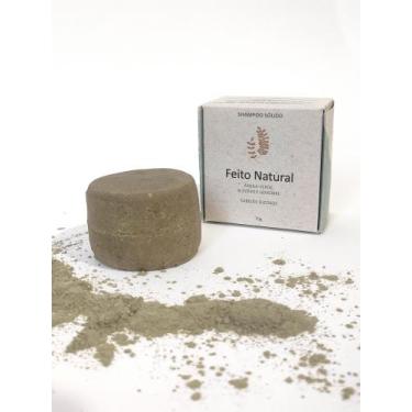 Imagem de Shampoo sólido Feito Natural de argila verde, alecrim e gengibre 70g