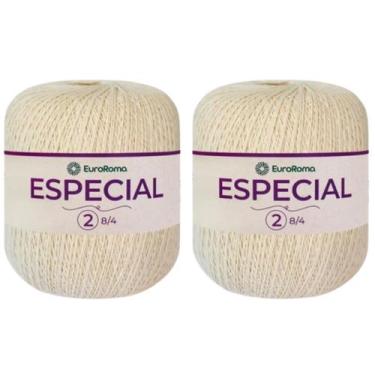 Imagem de Kit 2 Barbante EuroRoma Especial 500g 1700M Fio n 2 Crochê, 2 Unidades