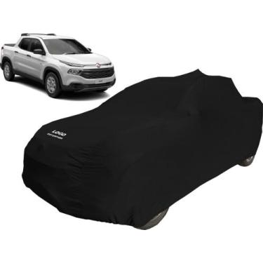 Imagem de Capa Para Cobrir Carro Fiat Toro Diesel Tecido Helanca - Mz, Preta