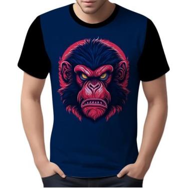 Imagem de Camisa Camiseta Babuino Macaco Gorila Face Animais Selva 4 - Enjoy Sho