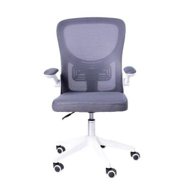 Imagem de Cadeira Escritório Rodizio Office Bytes Cinza - Ecommbraz