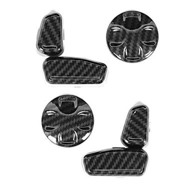 Imagem de Acabamento do Botão Alça de Ajuste Dos Assentos Com Padrão de Fibra de Carbono, Luxuoso e Durável Com para Ghibli 201417, Decoração Perfeita do Interior do