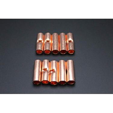 Imagem de Conector de bumbum de cobre de 6 calibres, 10 unidades de terminal de crimpagem AWG Bateria CUR6