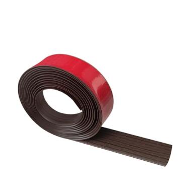 Imagem de Salimhib Faixa de Transição de Piso de Vinil Autoadesiva 2"×20' Faixa Divisória de Piso com Grãos de Madeira Marrom Faixas de Transição de Piso para Piso Laminado, Pisos Irregulare (2 Pol, 20 Pés)
