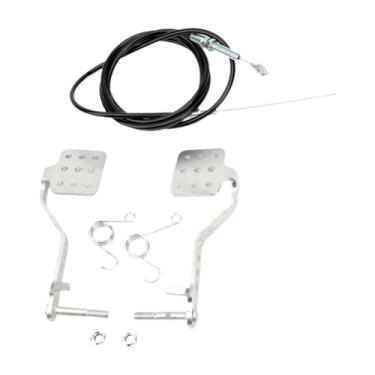 Imagem de QccHieUs Go Kart Pedals Freio Acelerador Pedal Utilitário 71" Cabo Acessório com Mola de Retorno Cabo Acelerador para Drift Trike Carter, com Cabo
