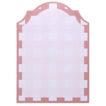 Imagem de C.R. Gibson Bloco de notas magnético, guingão rosa, 12,7 cm x 18,1 cm, 75