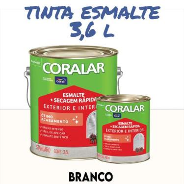 Imagem de Tinta Esmalte Sintético Coral Madeira e Metal 3,6 l e 900ml Coralar Ex