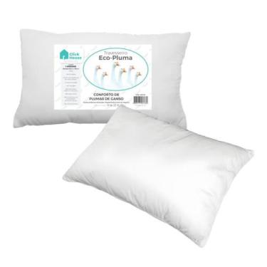 Imagem de Travesseiro King 200 Fios 50x90cm Pluma De Ganso Hipoalergênico - CLIC