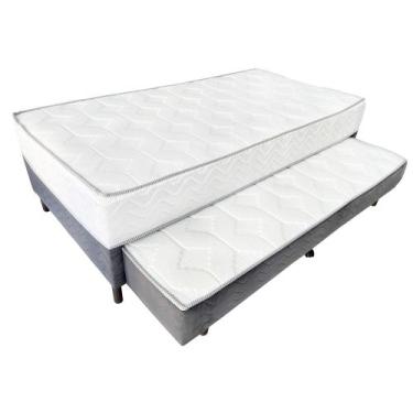 Imagem de Bicama Box Solteirão Mola Ensacada Double 100X200X48 Softflex
