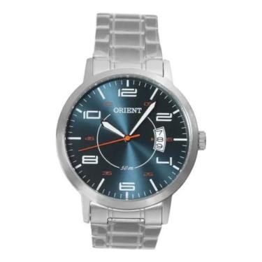 Imagem de Relógio Orient Masculino Mbss1381 D2sx Prata Azul Aço