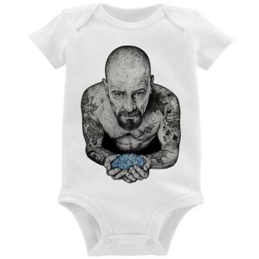 Imagem de Body Bebê Walter White Tattoo Heisenberg - Foca na Moda, Branco, G